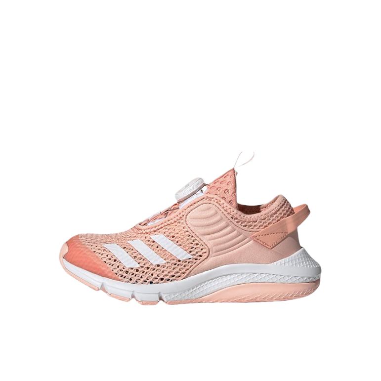 推荐商品：adidas ActiveFlex 旋转按钮 防滑耐磨 透气 网面 运动鞋儿童 小童/粉白