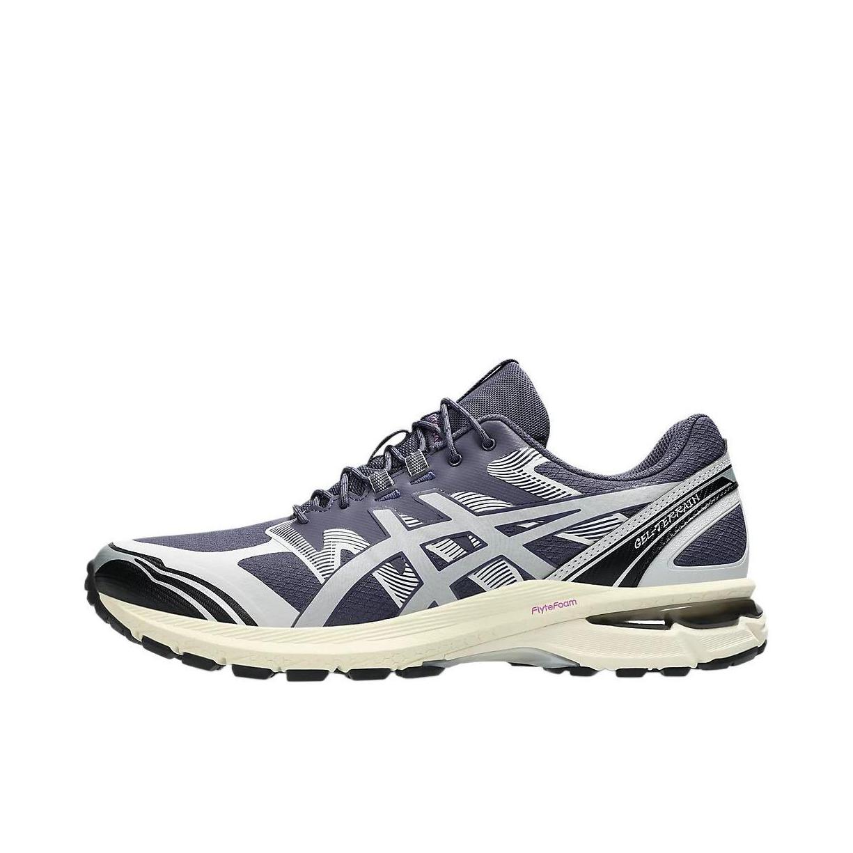 推荐商品：Asics/亚瑟士 Gel-Terrain 跑鞋 简约复古舒适百搭防滑耐磨网布透气轻便慢跑 蓝色/银色