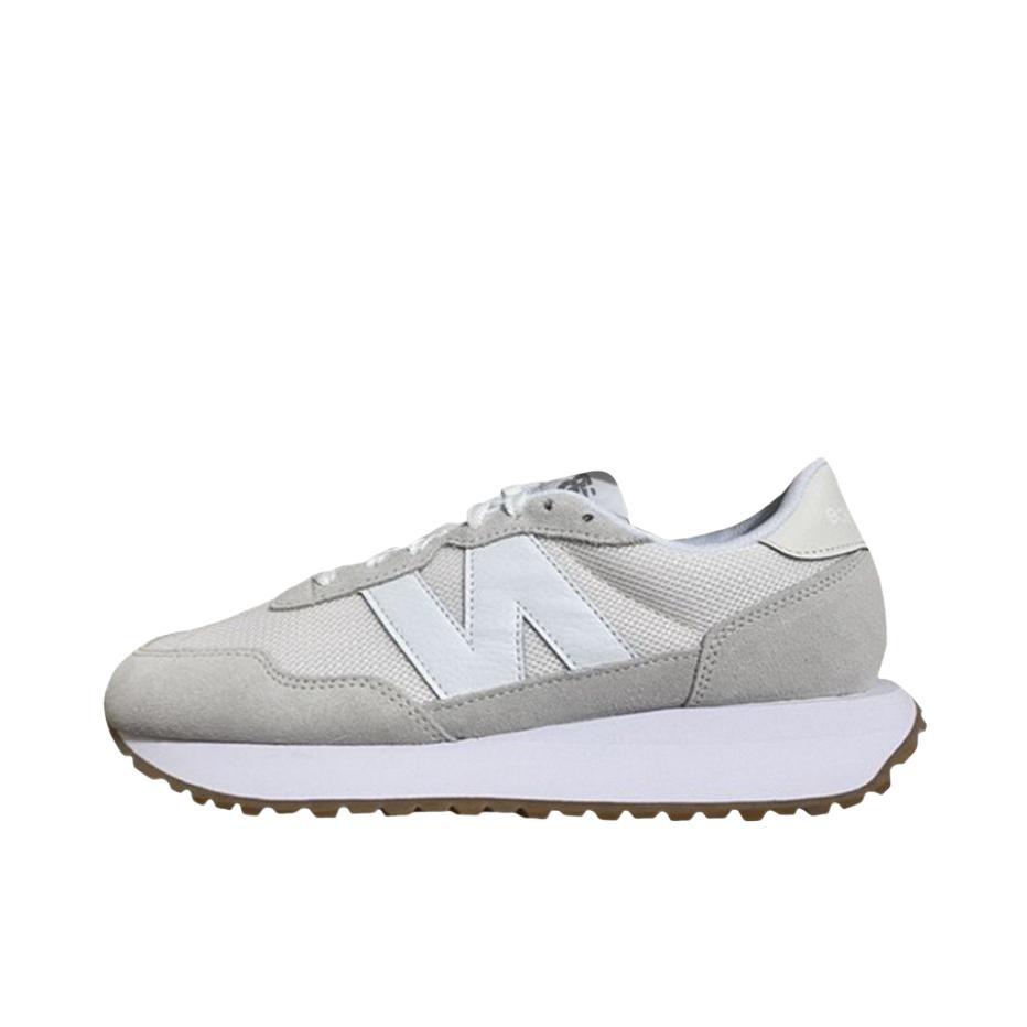 推荐商品：New Balance 237 跑鞋 减震透气防滑耐磨轻便潮流复古织物 niko and ...联名/D宽/灰色/白色