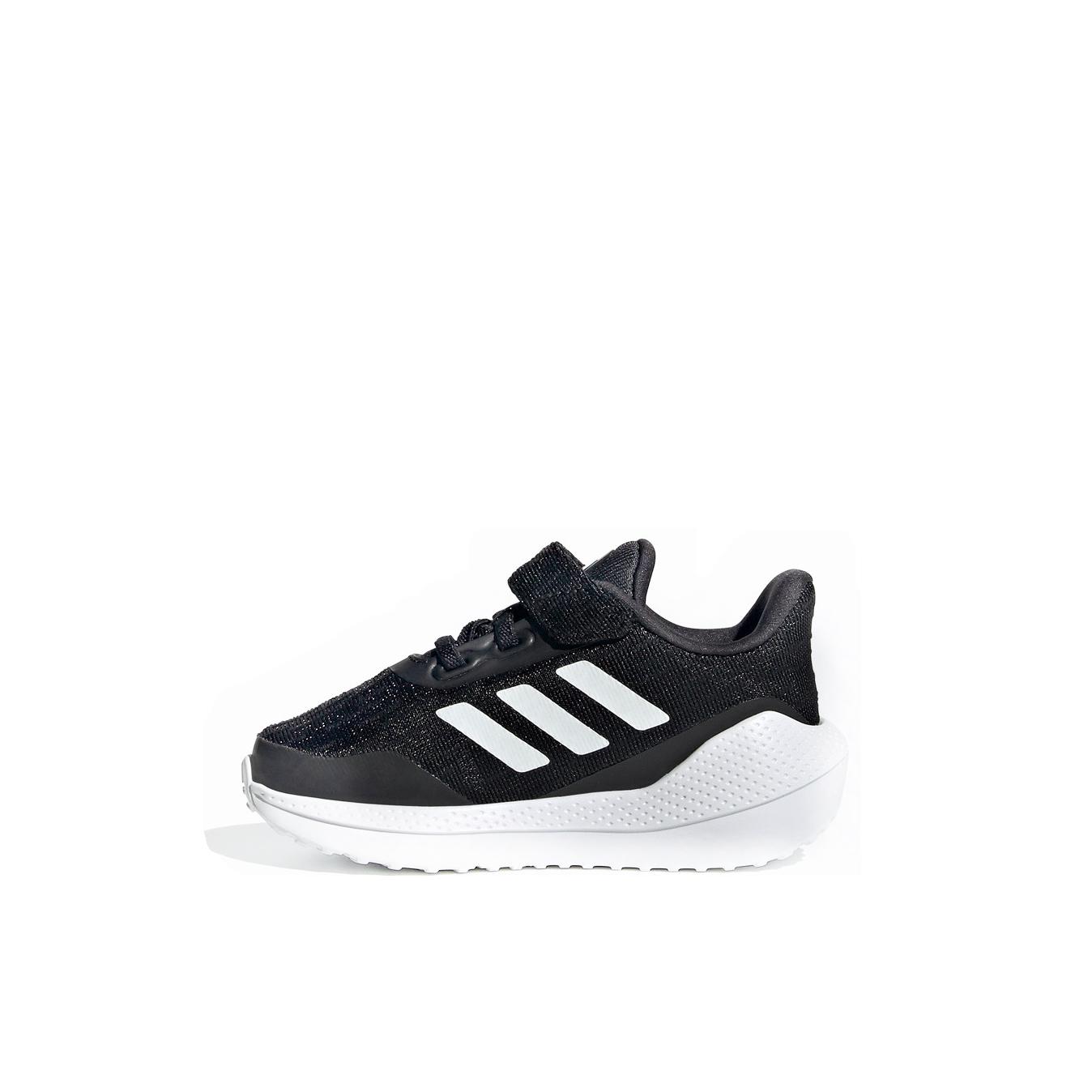 推荐商品：adidas EQ21 Run 旋转按钮 轻便透气 圆头 轻运动 耐磨 童鞋 婴童/黑色