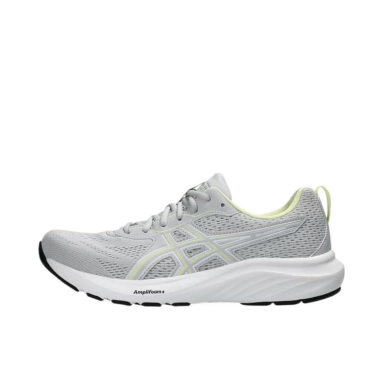 推荐商品：Asics/亚瑟士 Gel-Contend 9 跑鞋 网面透气舒适缓震轻便缓冲轻量回弹支撑系带百搭圆头贴合 白色/灰色