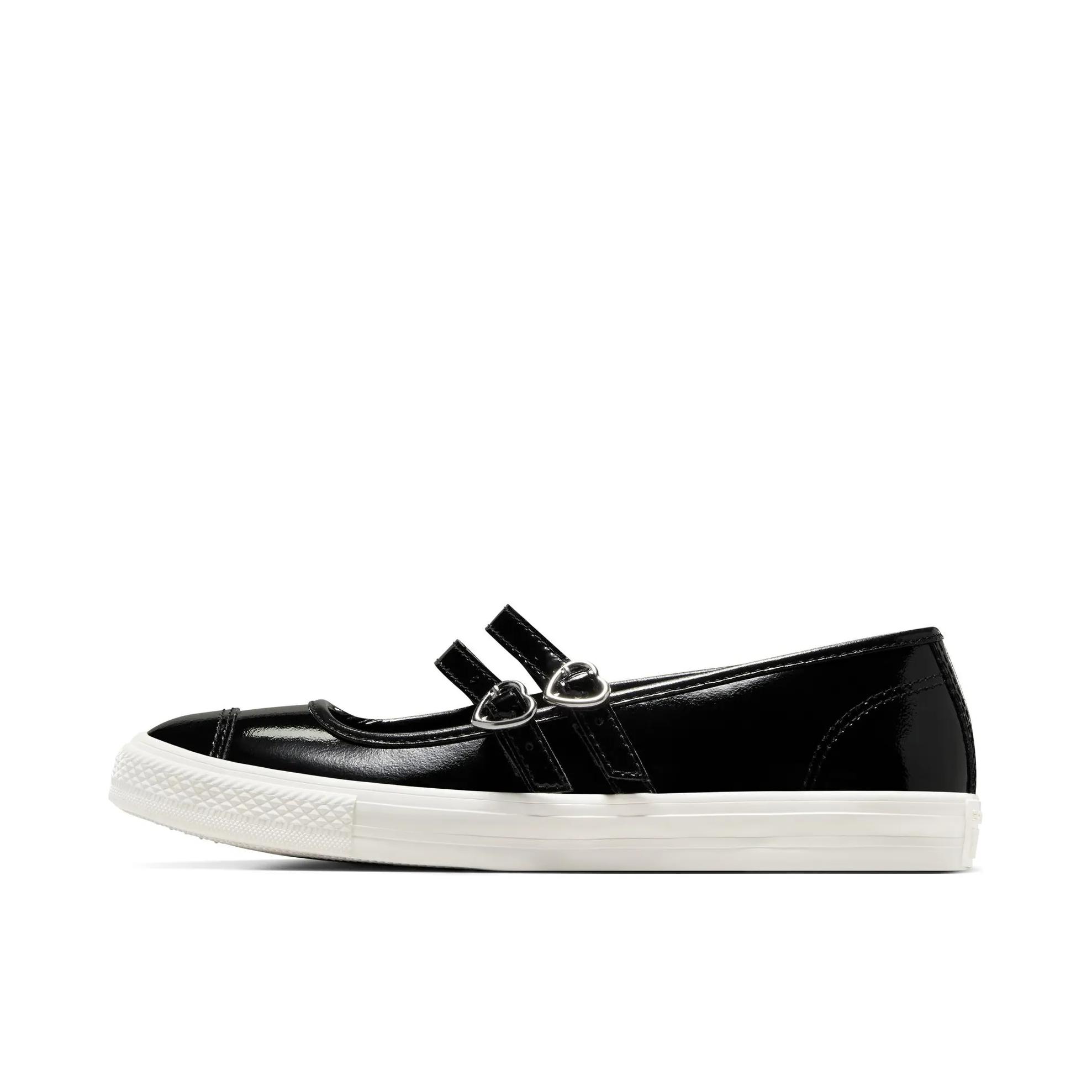 推荐商品：Converse/匡威 Chuck Taylor All Star Dainty Mary Jane 柔软 圆头 平跟 搭扣 单鞋 黑色