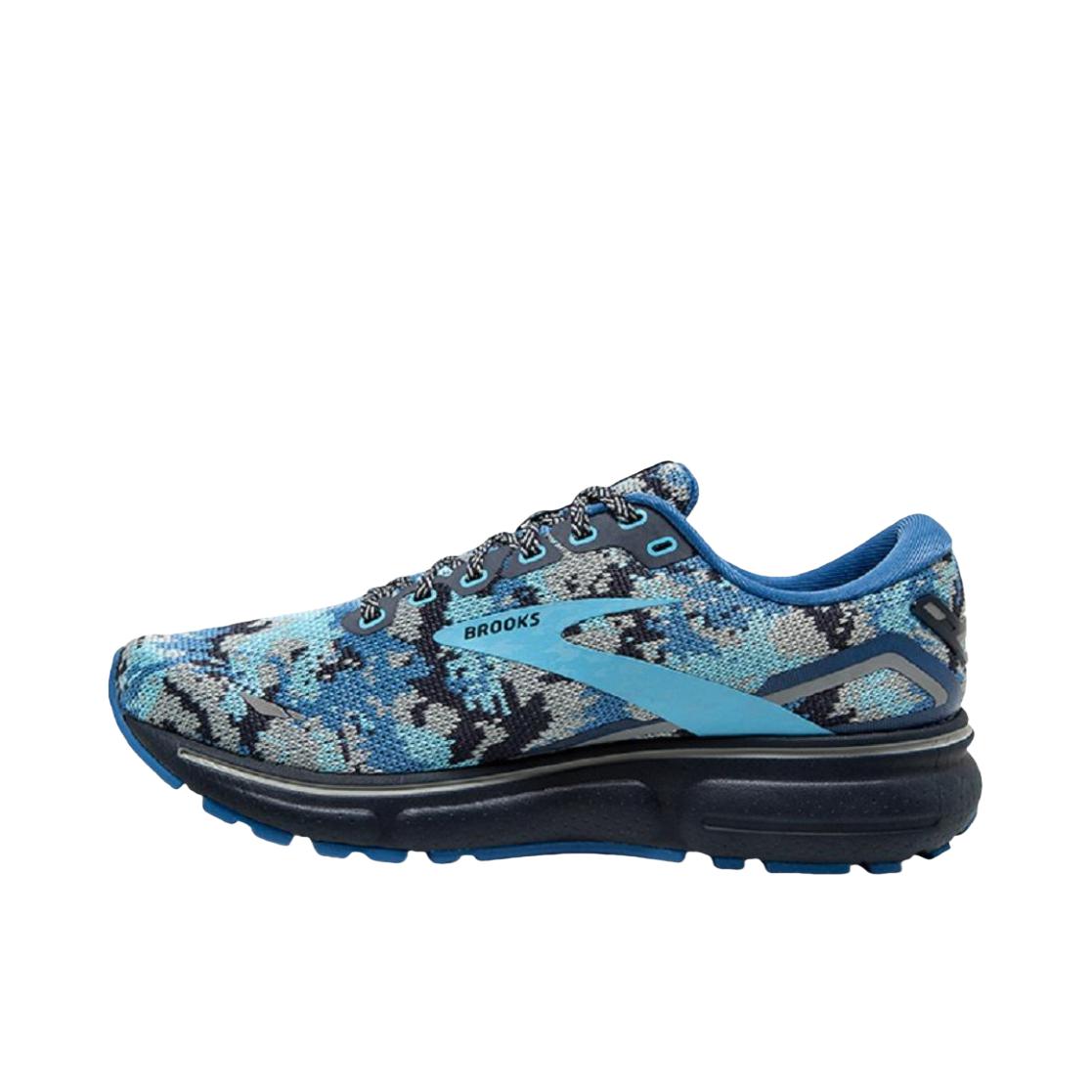 推荐商品：Brooks/布鲁克斯 Ghost 幽灵 15 轻量缓震 防滑耐磨 舒适透气 轻便百搭 支撑 织物网面 马拉松 跑鞋 女款/蓝迷彩