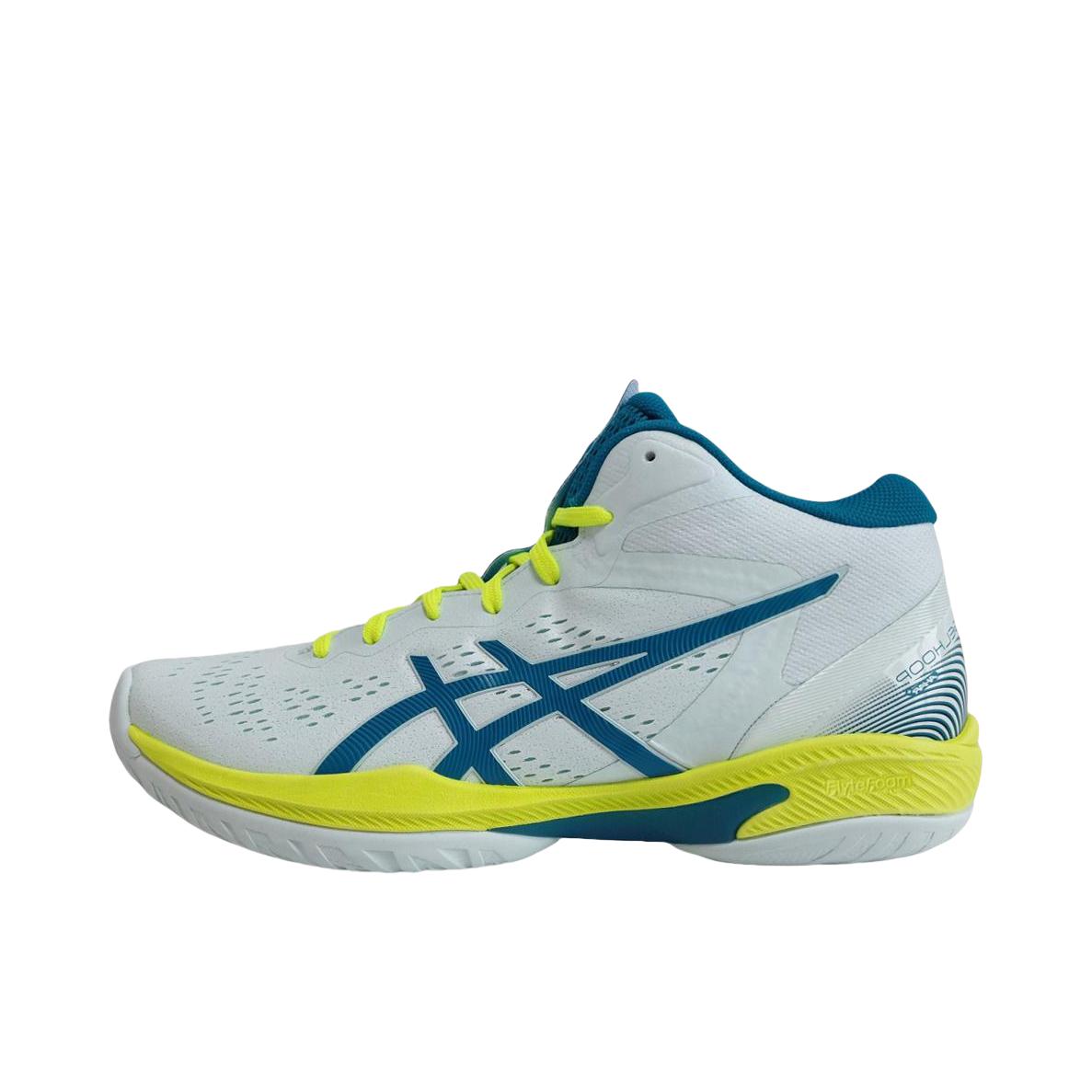 推荐商品：Asics/亚瑟士 Gel-Hoop V16 耐磨 缓震 透气 缓冲 圆头 轻质 篮球鞋 白色/蓝色/黄色