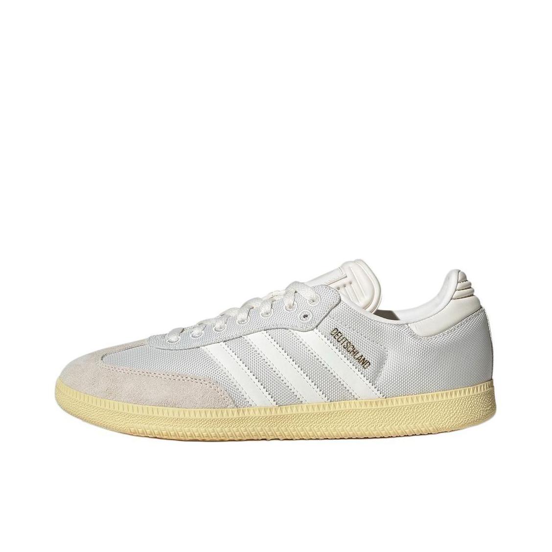 推荐商品：adidas Originals Samba OG T头鞋 板鞋 经典复古舒适百搭耐磨合成革圆头薄底贴合 浅灰色/白色