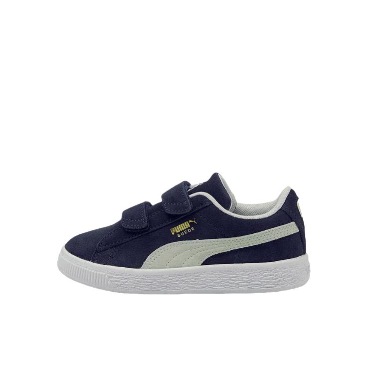 推荐商品：Puma/彪马 Suede 炸街潮流 复古 防滑耐磨 运动休闲 童鞋 小童/白色/蓝色