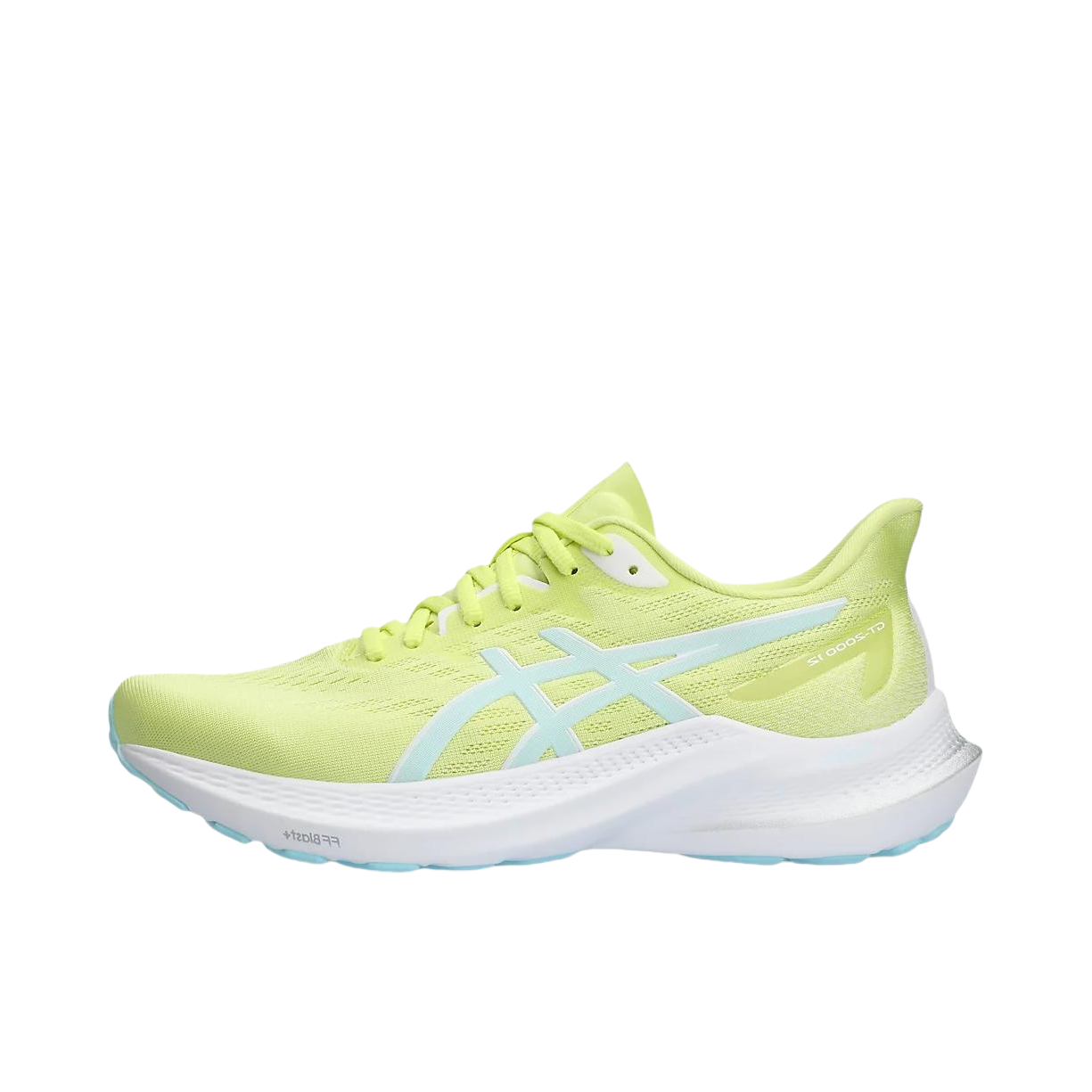 推荐商品：Asics/亚瑟士 GT-2000 12 跑鞋 足弓稳定支撑缓震回弹透气复古马拉松夜跑圆头 女款/黄色/青色