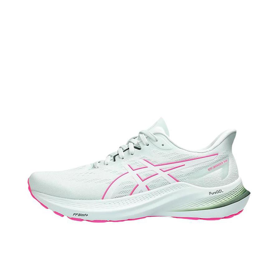 推荐商品：Asics/亚瑟士 GT-2000 12 跑鞋 足弓稳定支撑缓震回弹透气复古马拉松夜跑圆头 女款/白色/玫红