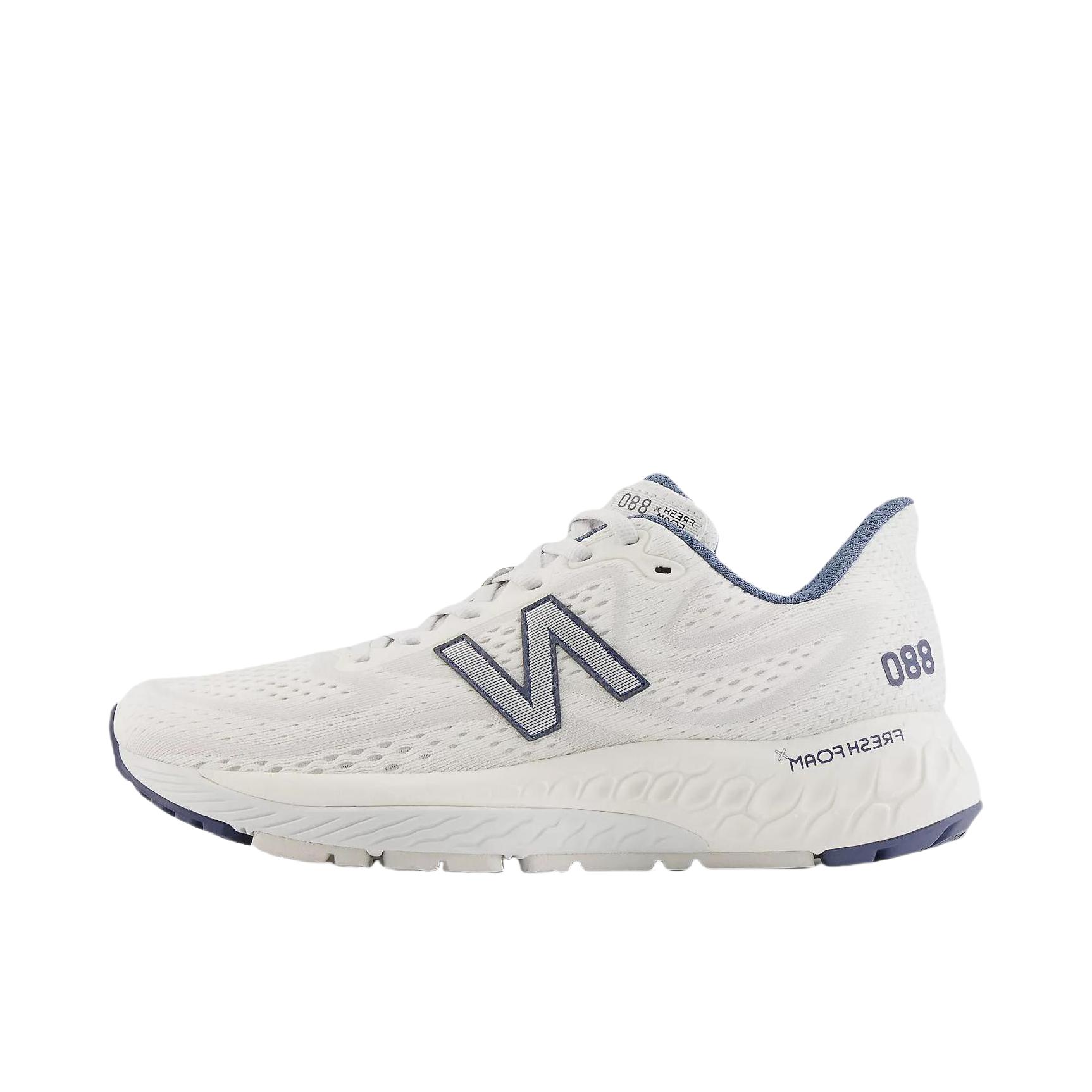 推荐商品：New Balance Fresh Foam X 880 v13 跑鞋 减震回弹防滑耐磨网布拼接织物运动 女款/白色/紫色