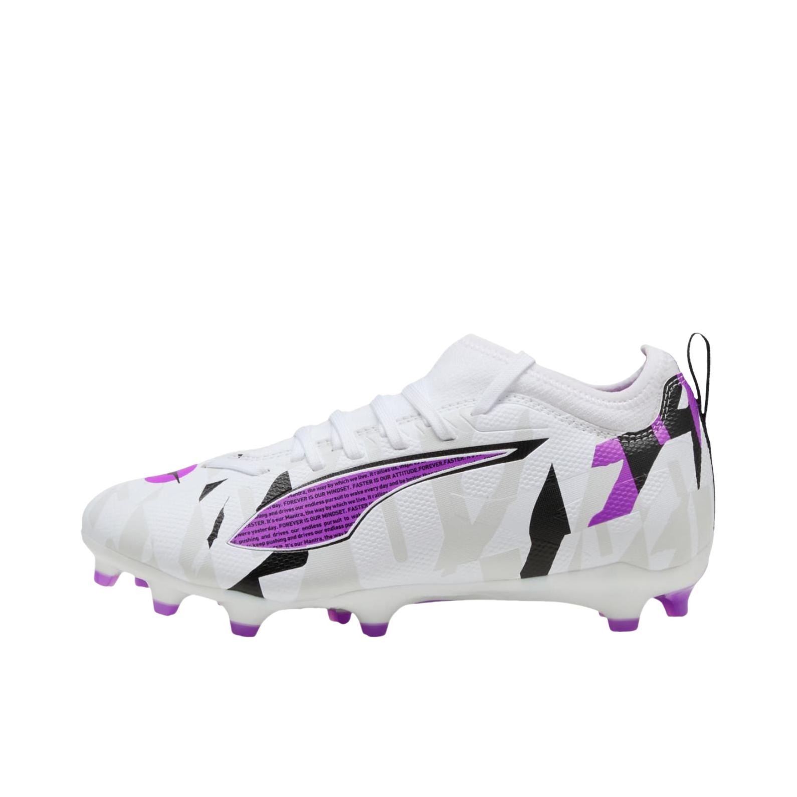 推荐商品：Puma/彪马 Ultra 5 MATCH Forever FG/AG 防滑 耐磨 钉鞋 舒适 足球鞋 大童/白色/纯洋红色/羽毛灰色/黑色 