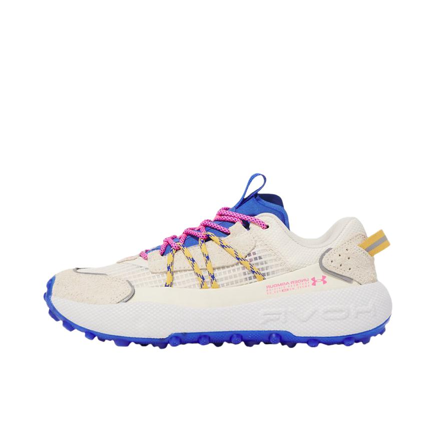 推荐商品：Under Armour/安德玛 Venture Pro 厚胎 耐磨防滑 减震回弹 网布 百搭潮流 织物 翻毛皮 运动休闲鞋 黄油白
