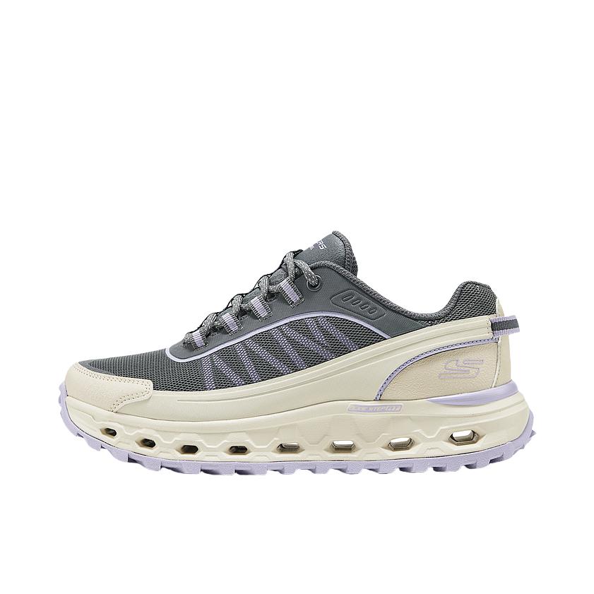 推荐商品：Skechers/斯凯奇 缓震 厚底 透气 舒适 徒步鞋 户外鞋 237681 女款/自然色/灰色