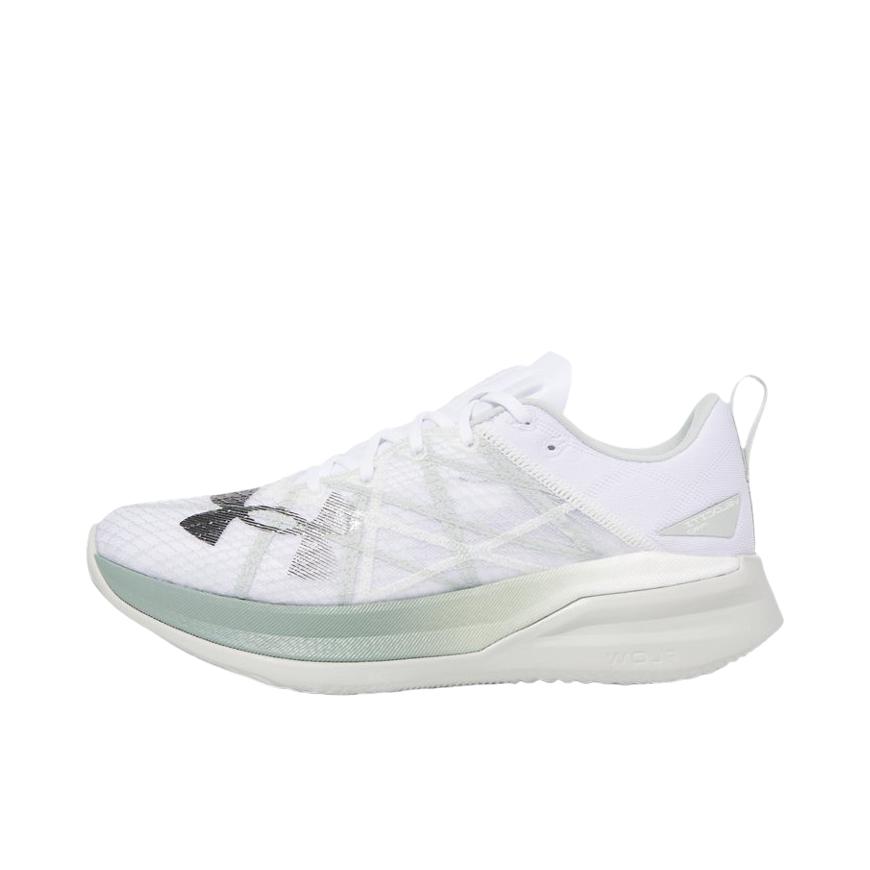 推荐商品：Under Armour/安德玛 Velociti Pro 缓震支撑 防滑耐磨 舒适轻便 训练 运动 系带 跑鞋 纯白色