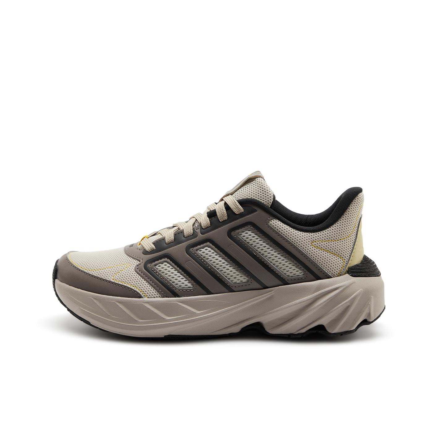 推荐商品：adidas BOOM 2 E 运动休闲鞋 防滑耐磨网面透气中性舒适百搭 浅棕色