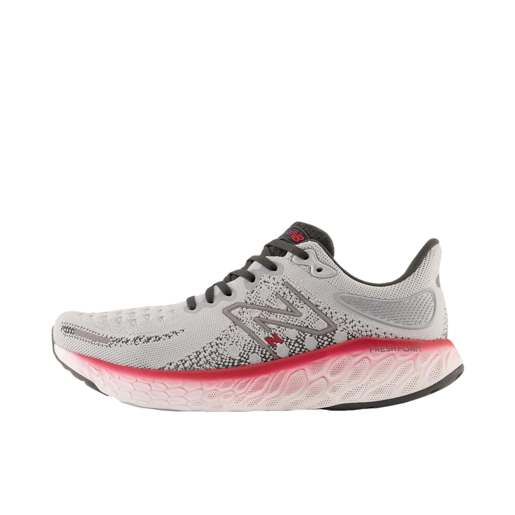 推荐商品：New Balance Fresh Foam x 1080 V12 跑鞋 缓震支撑织物回弹复古长跑 灰色