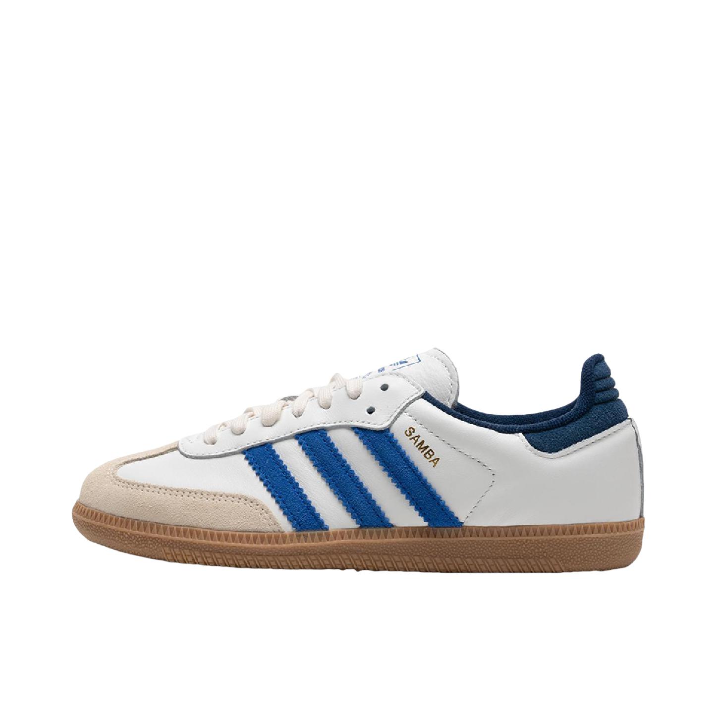 推荐商品：adidas Originals Samba OG T头鞋 板鞋 经典复古舒适百搭耐磨合成革圆头薄底贴合 白色/黑色/深蓝色