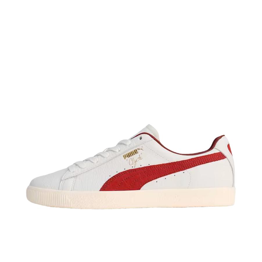 推荐商品：Puma/彪马 Clyde Chess 板鞋 防滑耐磨 白色/深红色