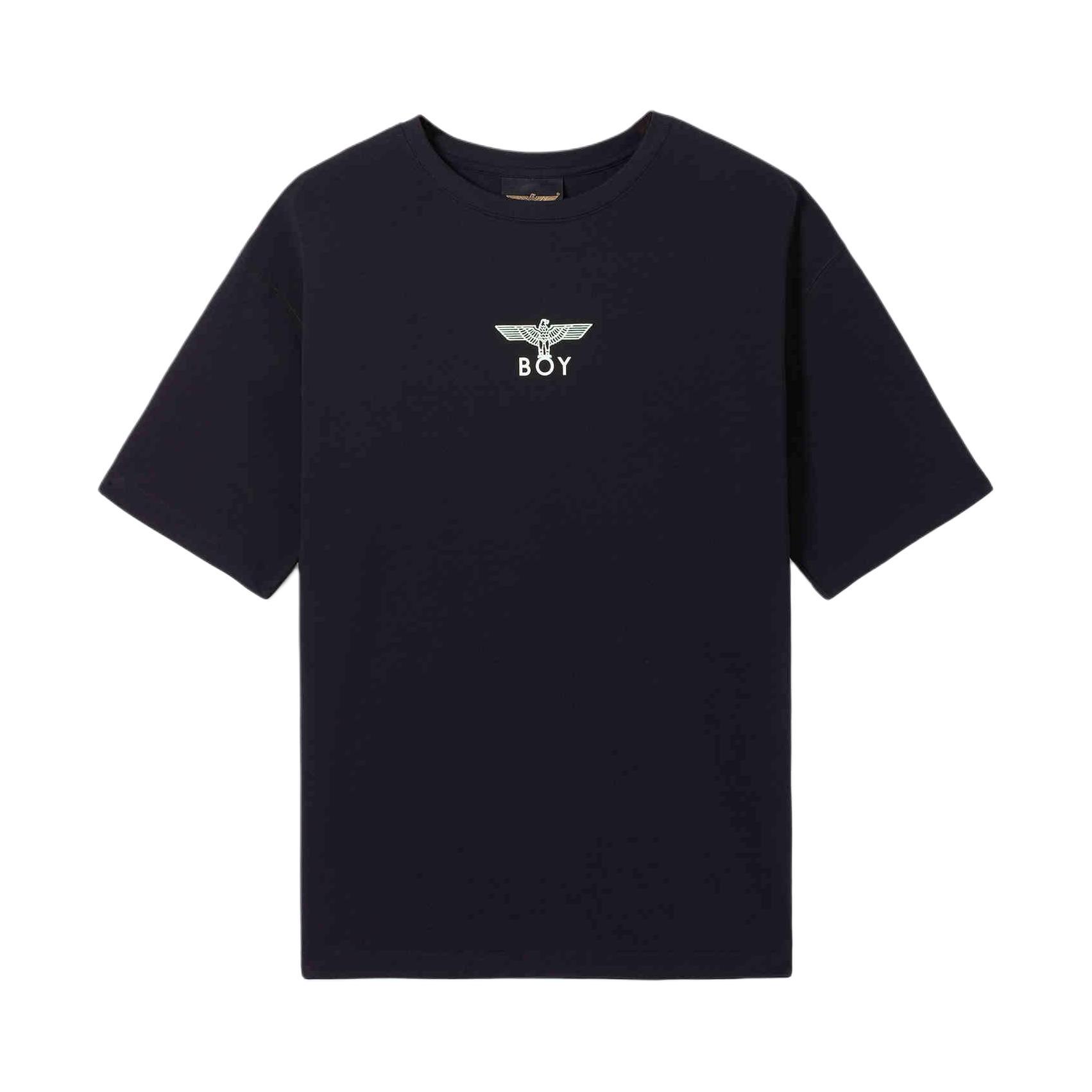 推荐商品：Boy London 白羽入夜朋克紫外线短袖T恤 B251N01914 黑印蓝