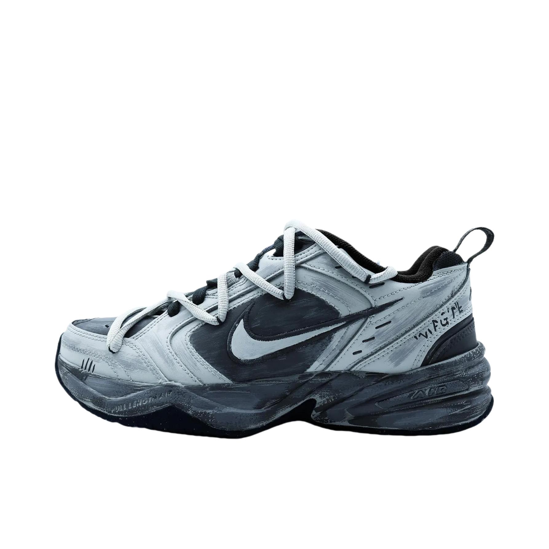 推荐商品：【定制球鞋】 Nike Air Monarch IV 运动休闲鞋 轻便支撑防滑耐磨缓震减震时尚复古百搭潮流防水 冷雨夜
