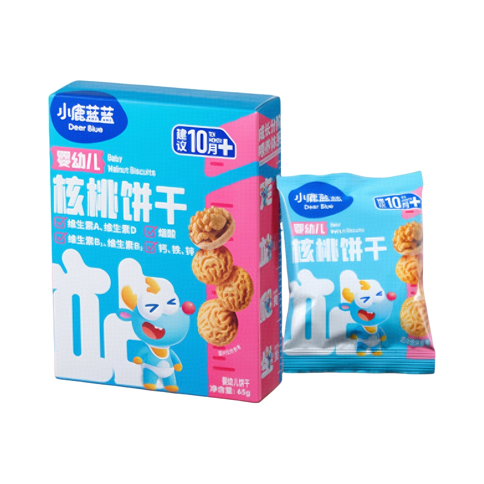 推荐商品：小鹿蓝蓝 婴幼儿核桃饼干无添加