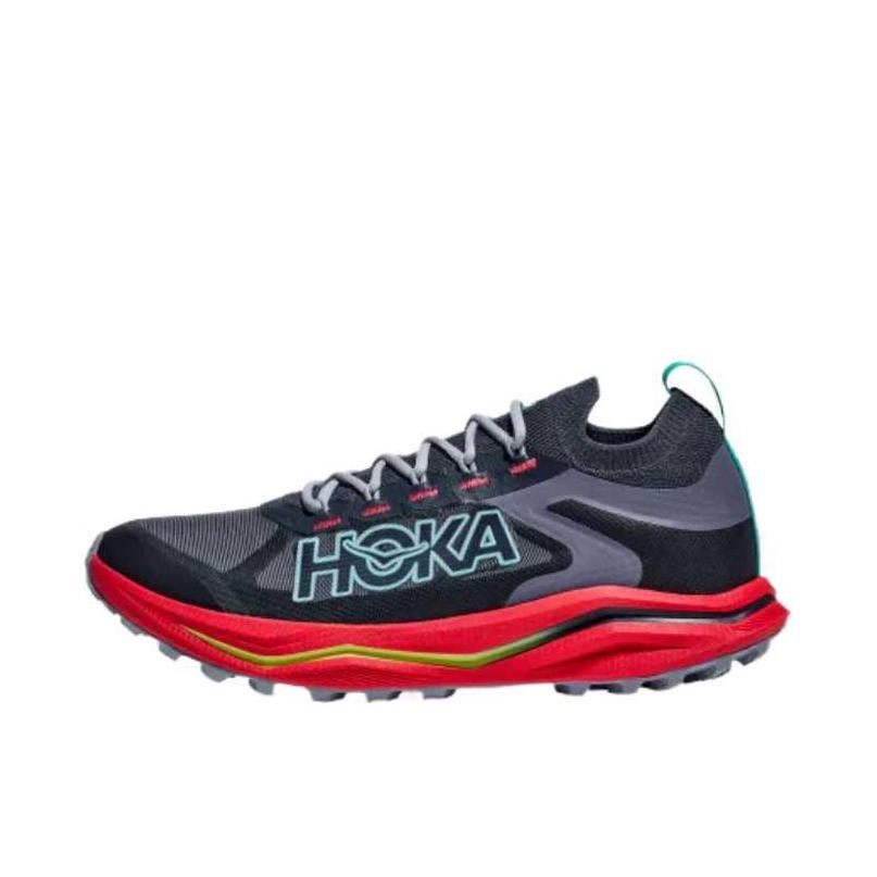 推荐商品：HOKA ONE ONE Zinal 2 减震透气 防滑耐磨 轻便 跑鞋 黑色/红色
