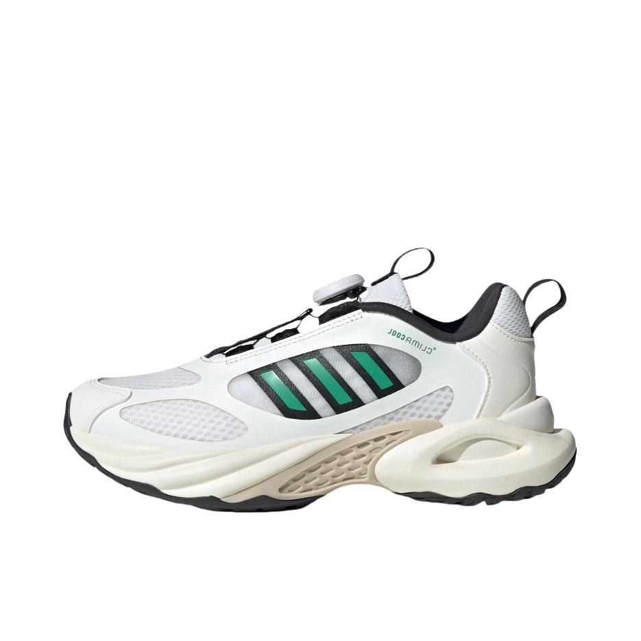 推荐商品：adidas Climacool Vento 4.0 BOA 跑鞋 透气旋转按钮训练稳定 大童/亮白色/浅草坪绿/碳黑色