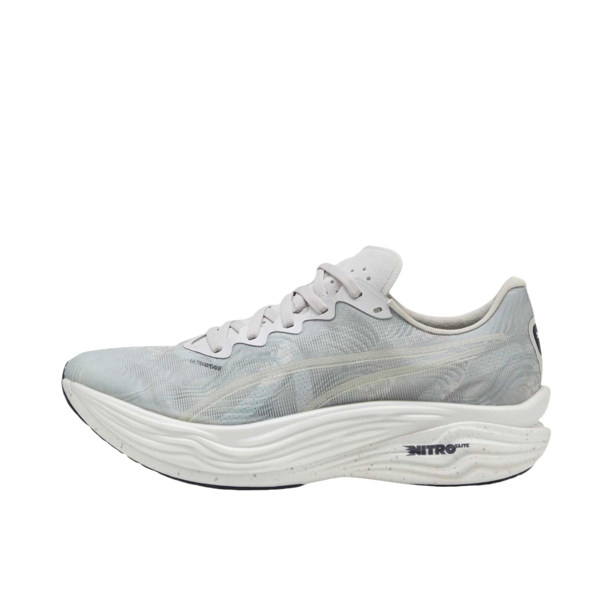推荐商品：Puma/彪马 Deviate Nitro Elite 3 彪破精英 碳板 缓震回弹 舒适透气 防滑耐磨 健步 跑鞋 SAYSKY联名/男款/灰色