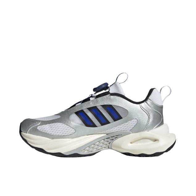 推荐商品：adidas CLIMACOOL VENTO 风动清风 跑鞋 透气旋转按钮训练稳定 大童/金属银/亮白色/半荧光蓝