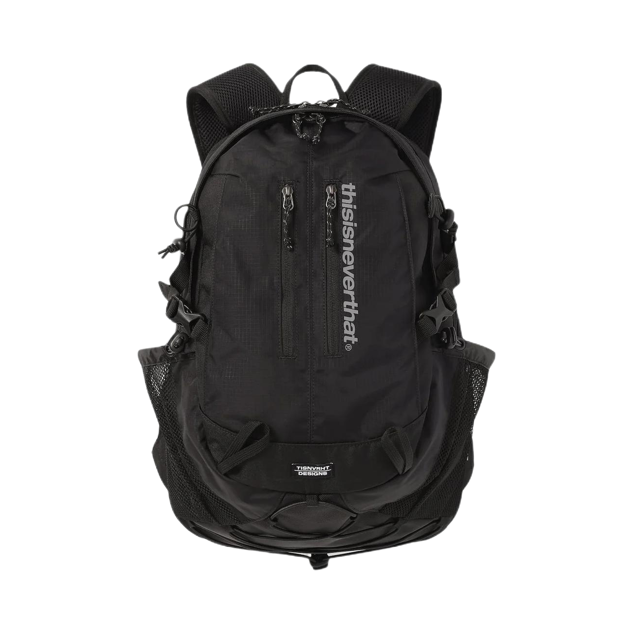 推荐商品：thisisneverthat 常规简约运动休闲Logo徽标装饰大容量尼龙书包背包双肩包