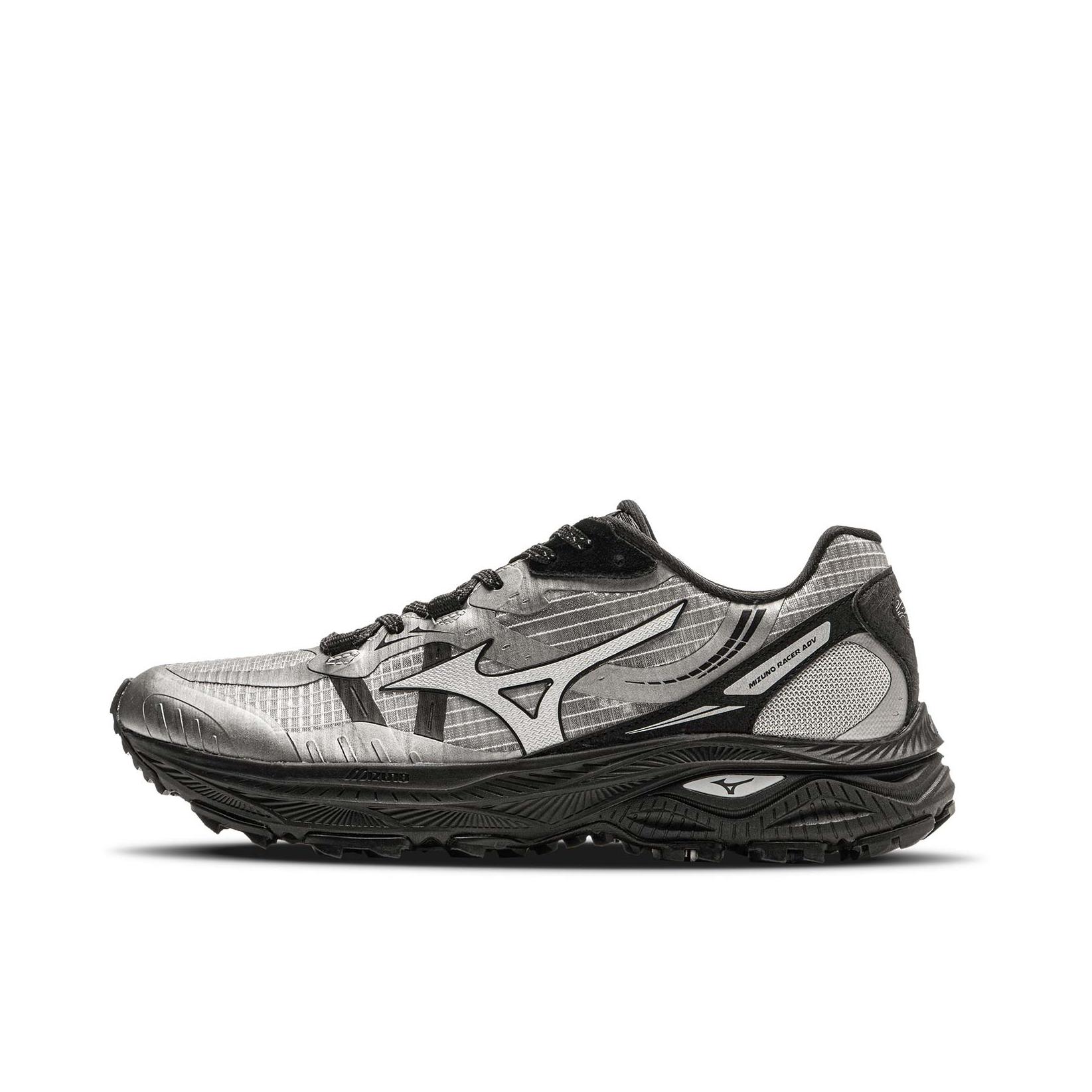 推荐商品：Mizuno/美津浓 Racer ADV 复古 越野 系带 运动休闲鞋 暗银色/黑色