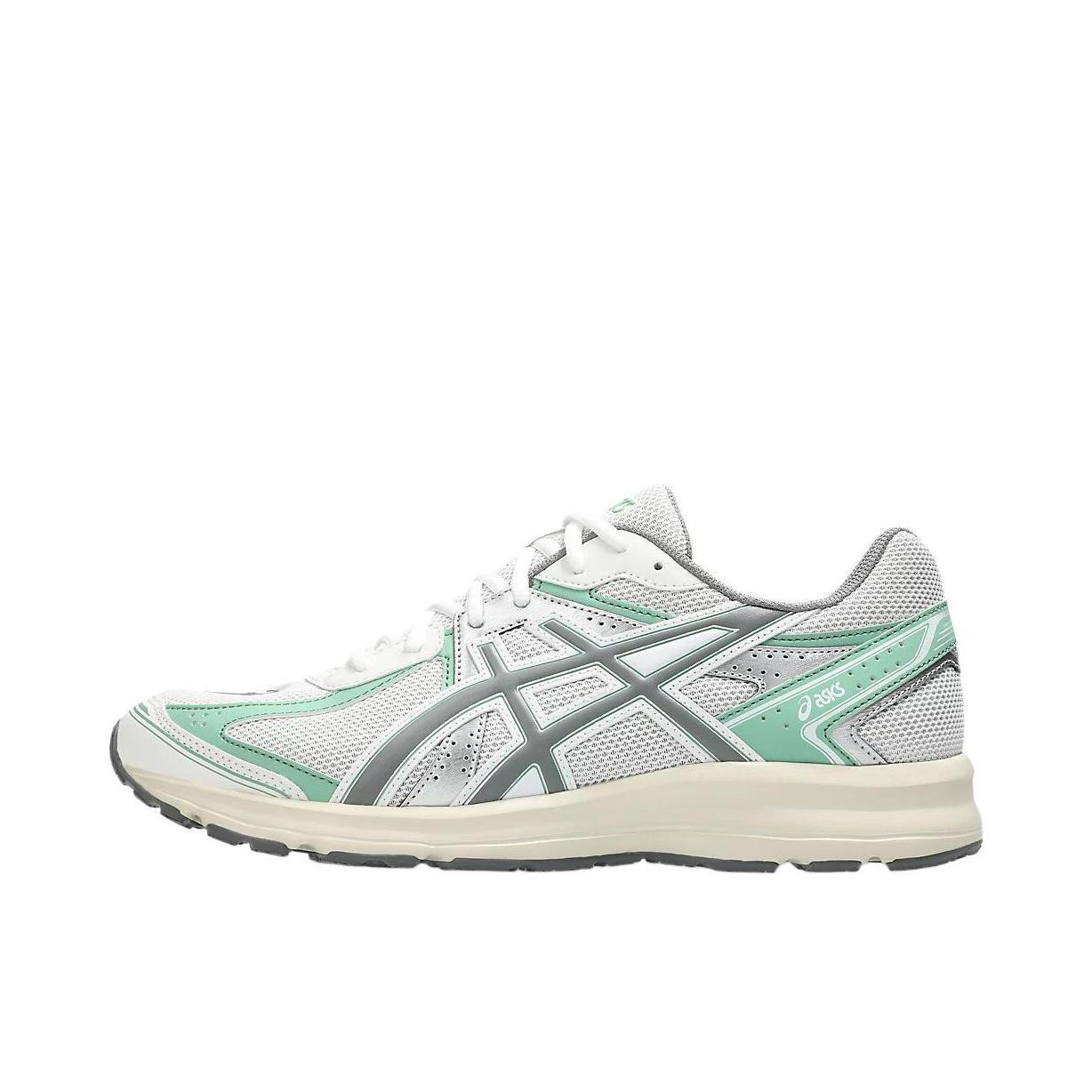 推荐商品：Asics/亚瑟士 Jog 100S 跑鞋 防滑耐磨减震轻便舒适透气休闲复古百搭 白色/灰色 