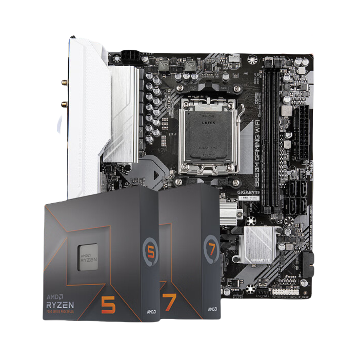 推荐商品：AMD R5-9600X + 技嘉B650芯片组 板U套装 紧凑结构 游戏利器 超耐久