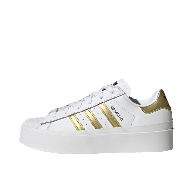 推荐商品：adidas originals Superstar Bonega 板鞋 贝壳头防滑耐磨舒适轻便百搭简约潮流 白色/金色