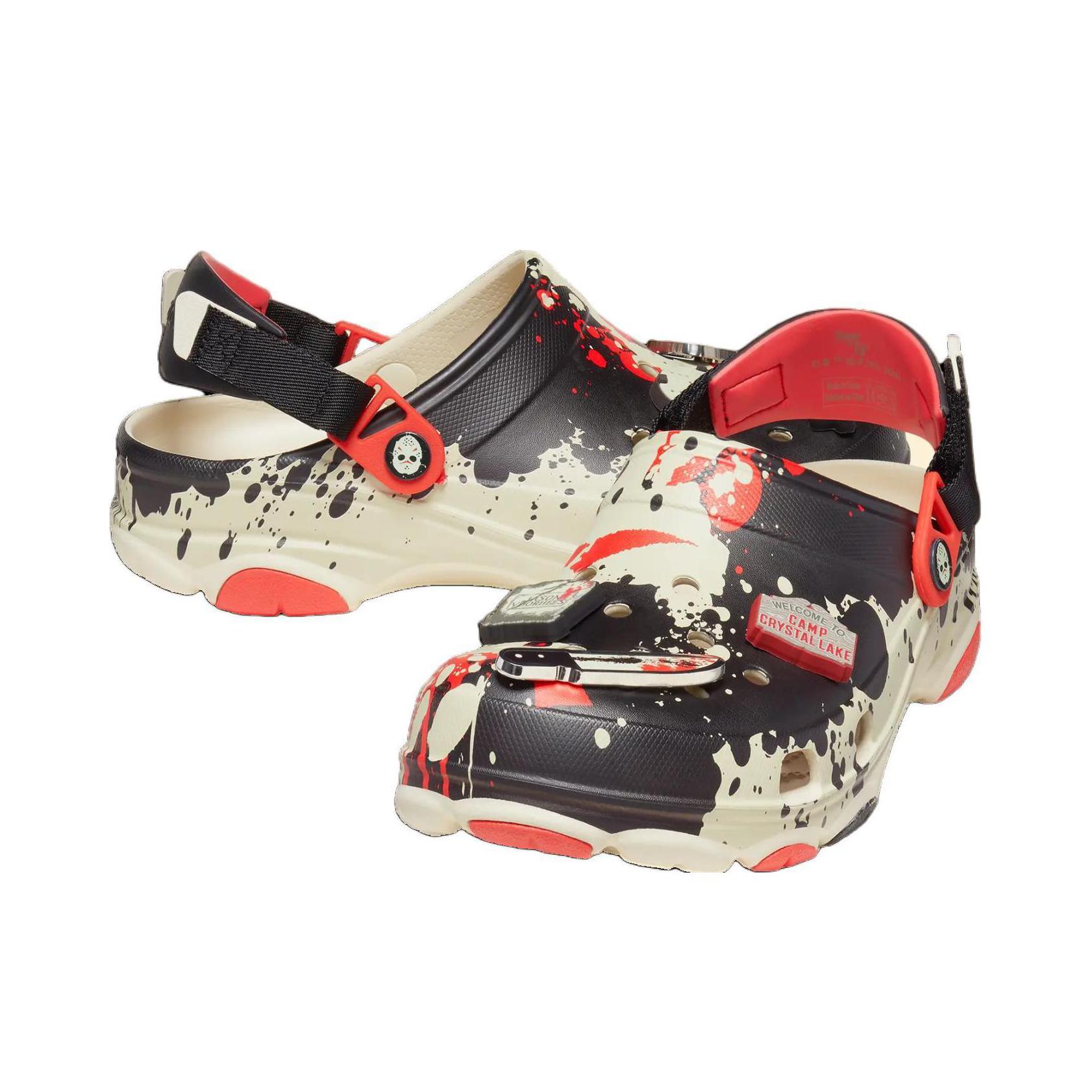 推荐商品：Crocs/卡骆驰 All-Terrain Clog 简约 轻便 低跟 厚底 洞洞鞋 凉鞋 黑色/白色 