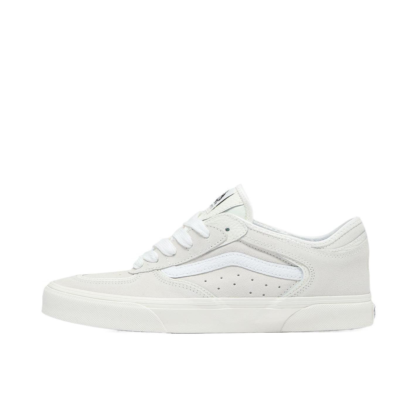 推荐商品：Vans/范斯 Rowley Classic 防滑耐磨 舒适轻便 减震 简约百搭 潮流复古 运动休闲鞋 纯白色 
