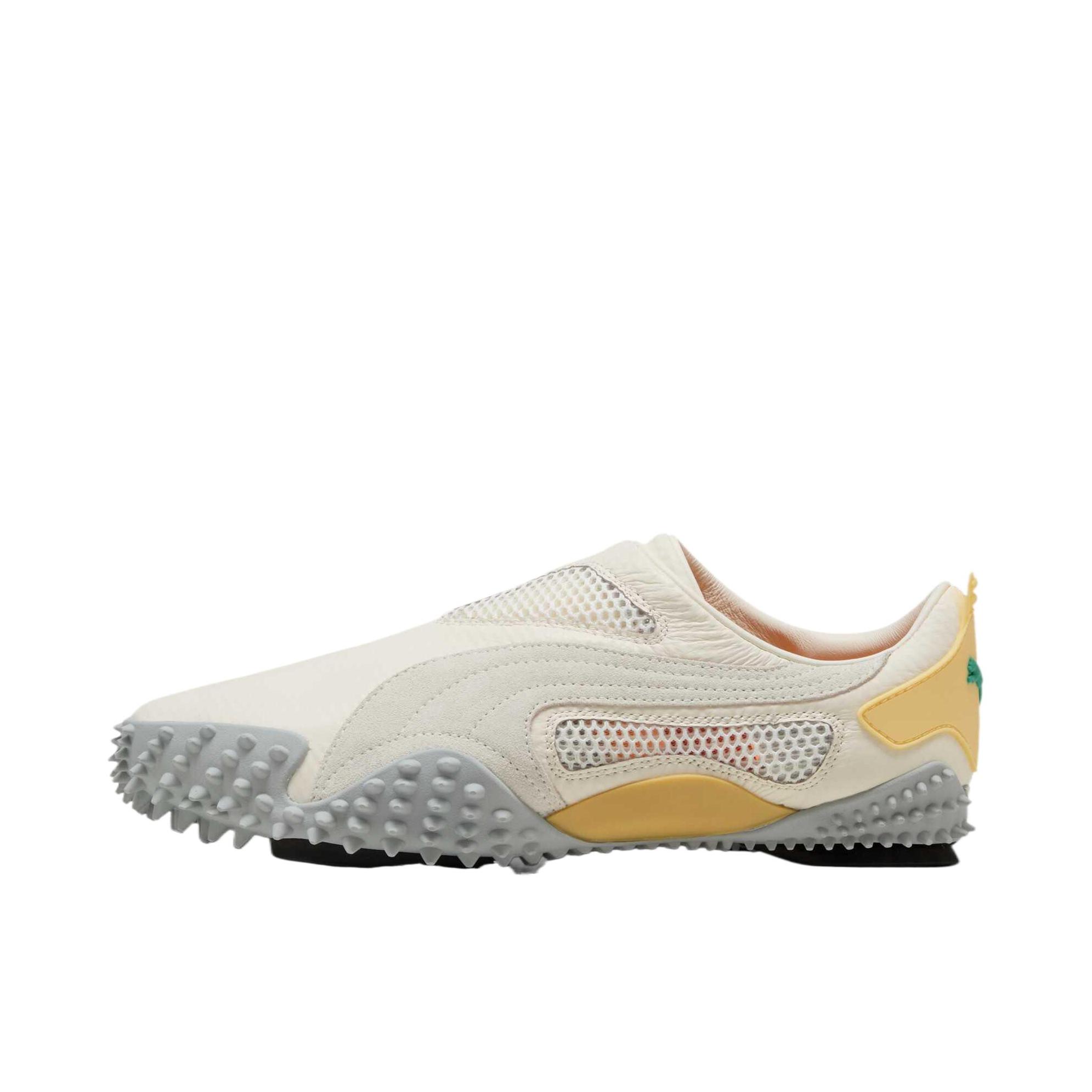推荐商品：Puma/彪马 Mostro 运动休闲鞋 经典复古防滑耐磨舒适透气圆头网布短跑千禧风薄底贴合 浅黄色
