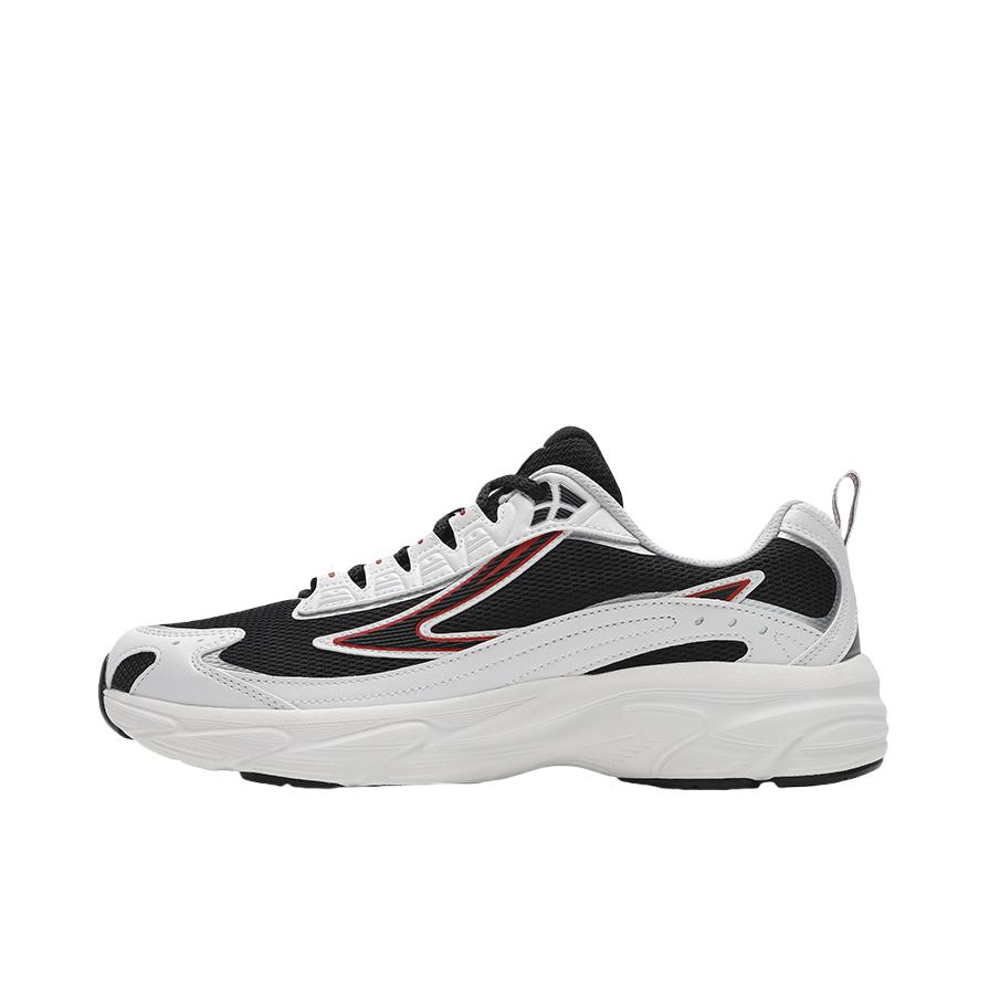推荐商品：FILA/斐乐 VERDICT复古系列 百搭 织物 低帮 厚底 跑鞋 夜色黑/白中白
