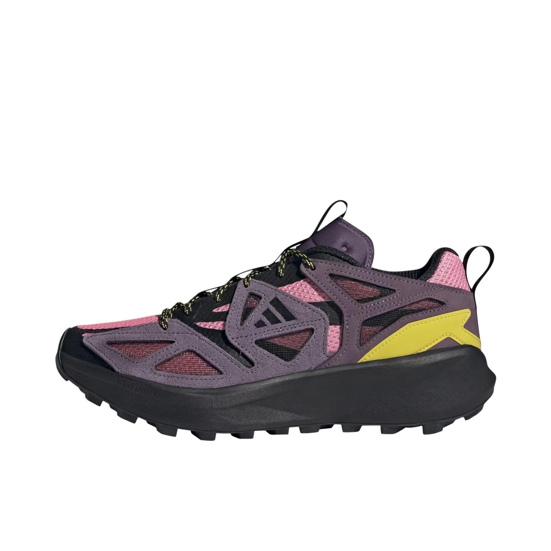 推荐商品：adidas  Kantai Trail  防滑耐磨 低帮橡胶 舒适轻便 时尚百搭  跑步鞋 户外鞋 男款/紫色/粉色
