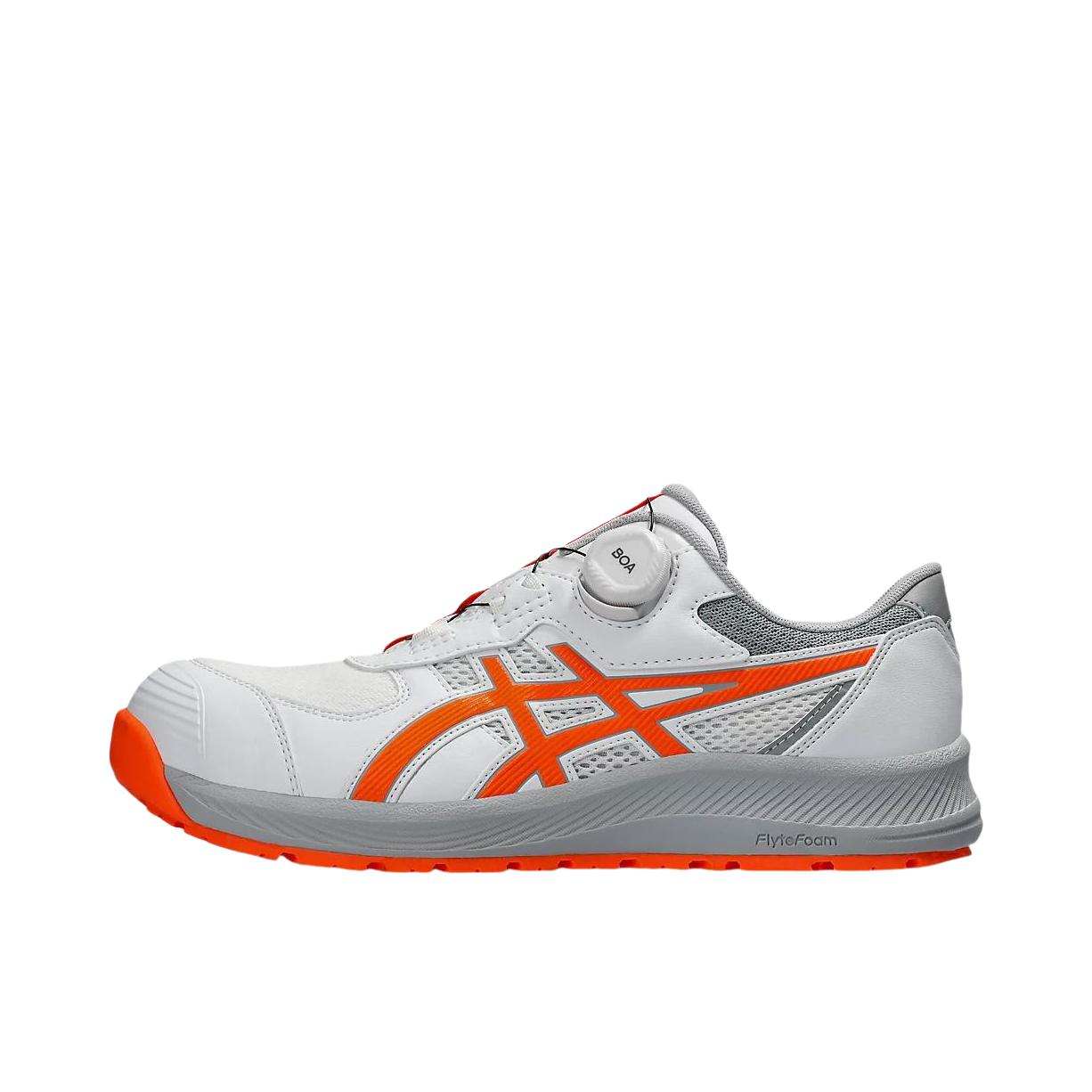 推荐商品：Asics/亚瑟士 Winjob CP209 跑鞋 防滑耐磨舒适减震轻便劳保时尚贴合包裹性 白色/震撼橙