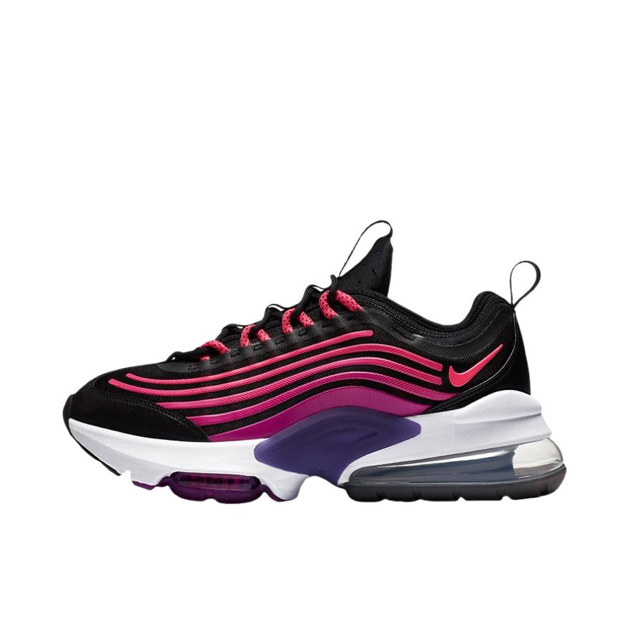 推荐商品：Nike Air Max Zoom 950 织物合成革 防滑耐磨 舒适透气 回弹支撑 包裹性 复古 时尚潮流 马拉松 跑鞋 黑色/粉色/紫色