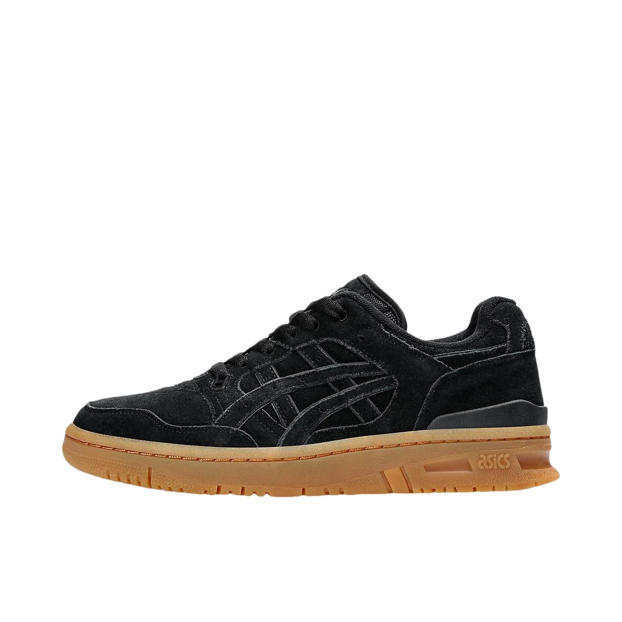 推荐商品：Asics/亚瑟士 EX89 减震防滑 舒适耐磨 透气 圆头 休闲运动 时尚 防水 简约复古 合成革 板鞋 黑色/棕色