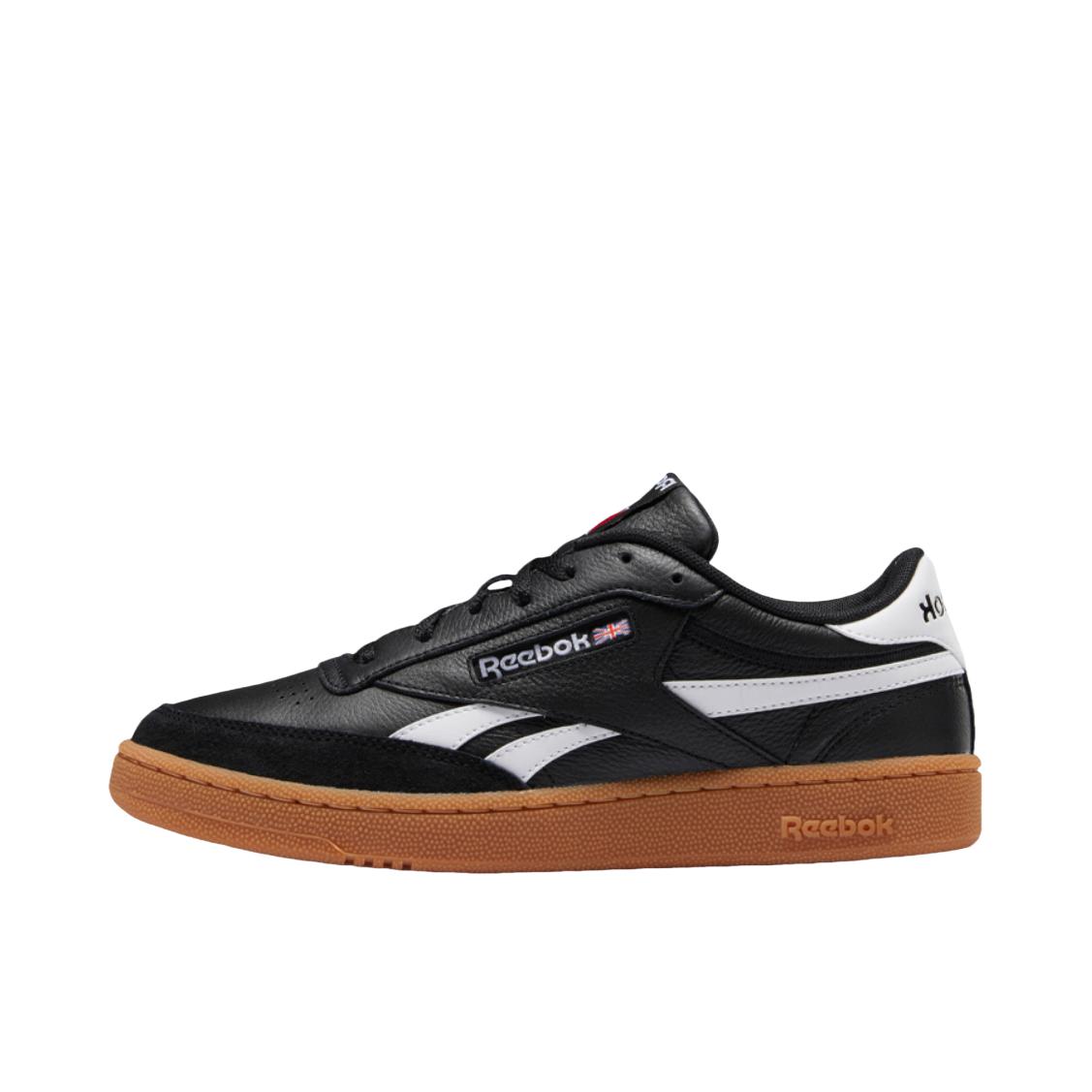 推荐商品：Reebok/锐步 Club C Revenge 合成革 复古简约 透气 防水 德训鞋 板鞋 黑色