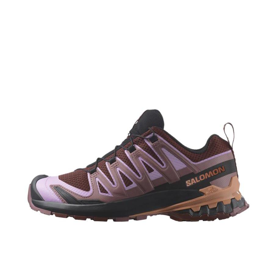 推荐商品：Salomon/萨洛蒙 XA Pro 3D V9 GTX 防滑耐磨 防水 网布 减震支撑 越野跑鞋 酒红色