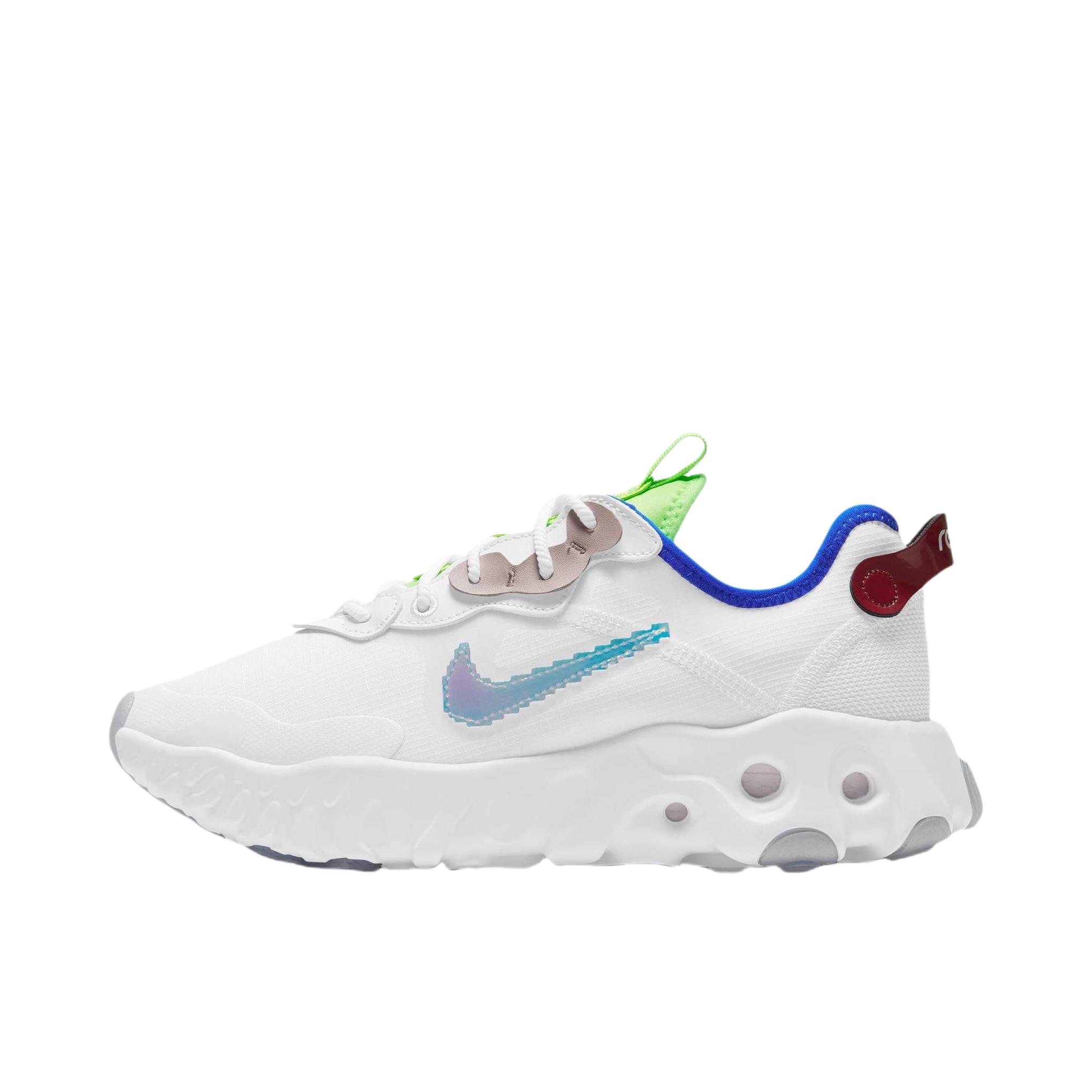 推荐商品：Nike React Art3mins 泡棉缓震 轻便透气 复古时尚 耐磨 运动 跑鞋 女款/白色/蓝色/绿色