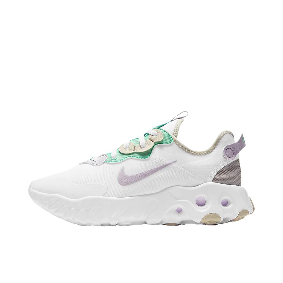推荐商品：Nike React Art3mins 泡棉缓震 轻便透气 复古时尚 耐磨 运动 跑鞋 白/紫