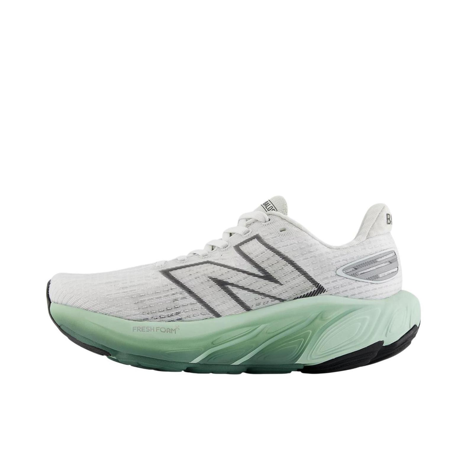 推荐商品：New Balance Fresh Foam X Balos 跑鞋 缓震透气防滑耐磨速训轻量 B宽/女款/灰色/绿色