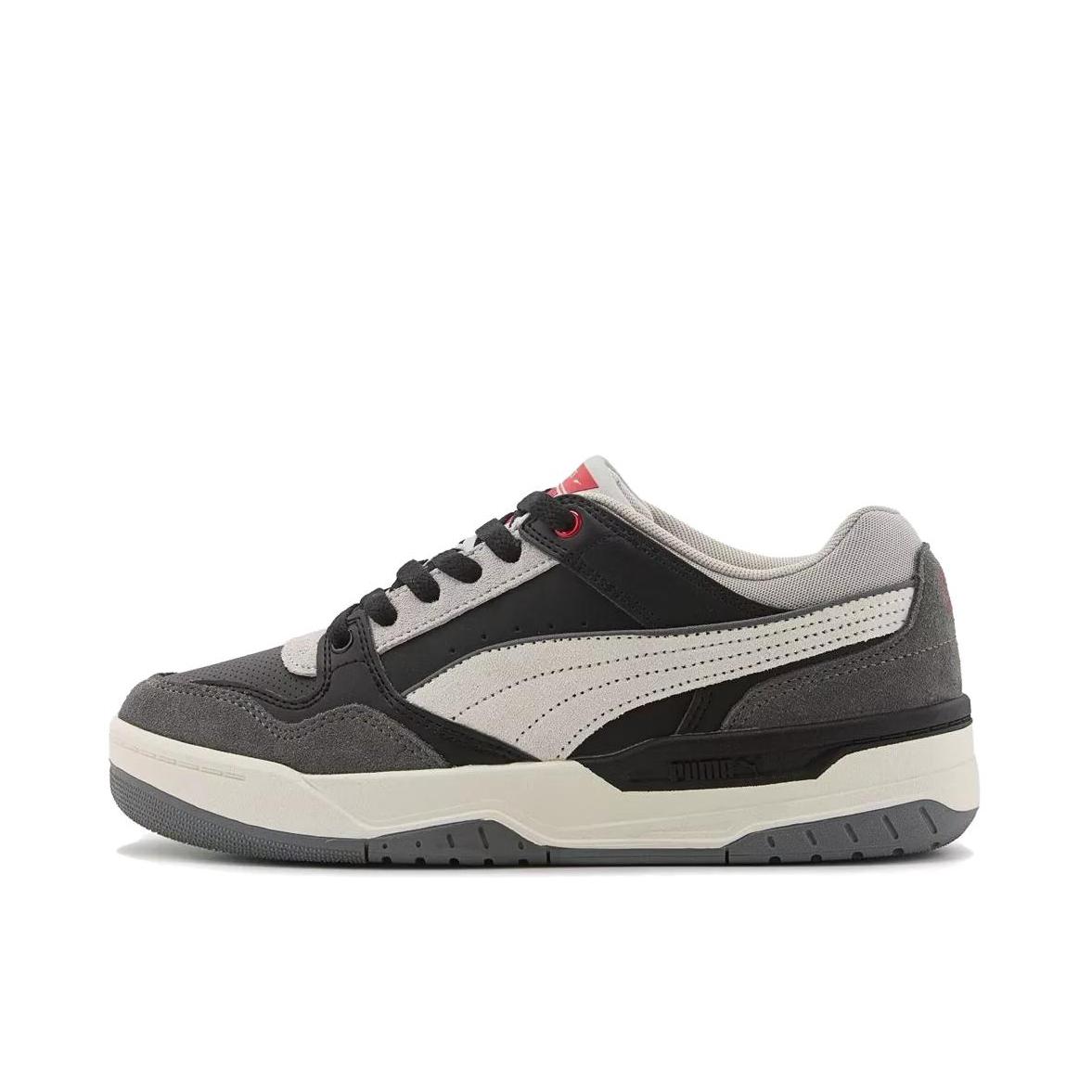 推荐商品：Puma/彪马 REBOUND 板鞋 防滑耐磨舒适低帮平跟圆头复古百搭贴合 黑色/深灰色/红色