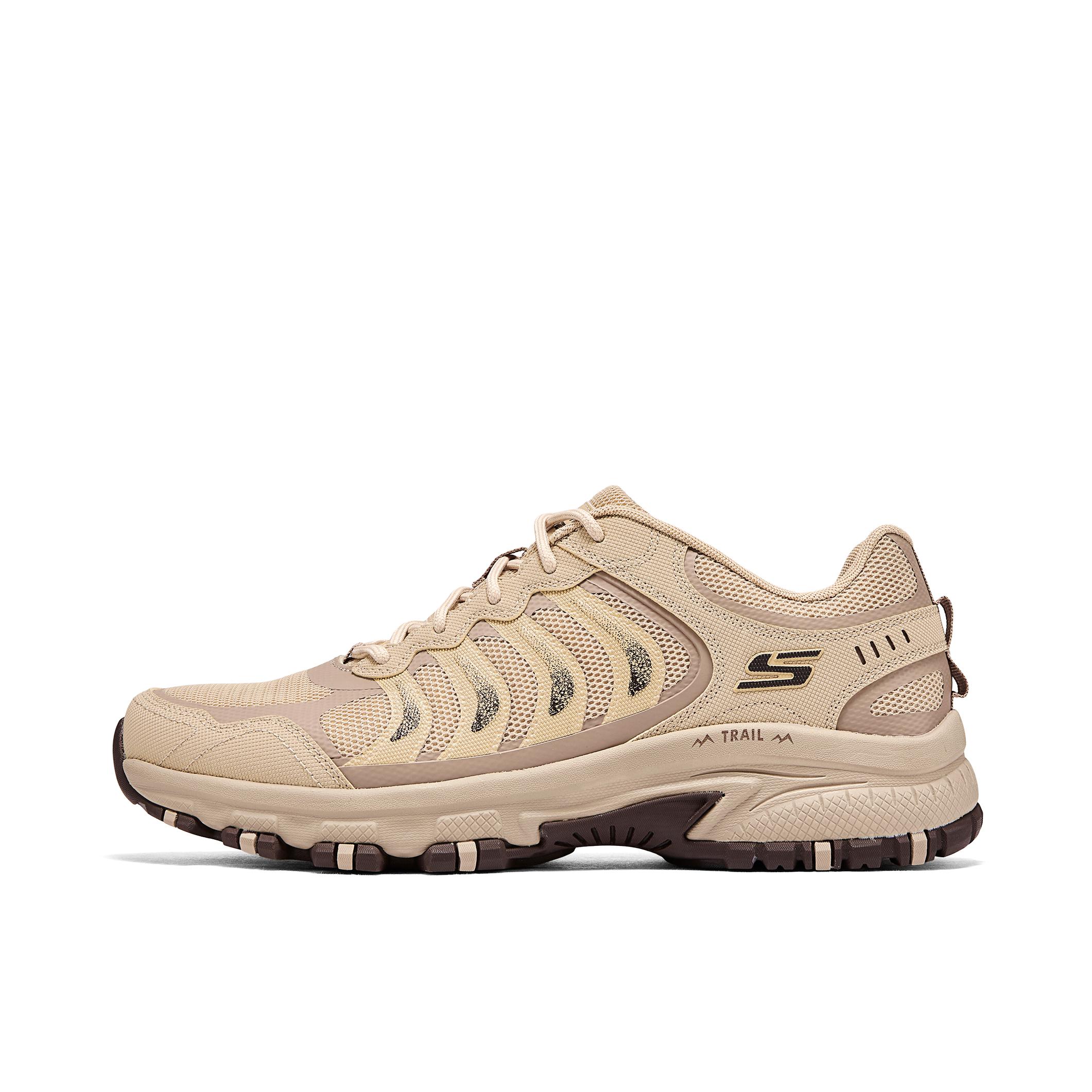 推荐商品：Skechers/斯凯奇 Adventurer 跑鞋 跑步鞋防滑耐磨低帮休闲 灰褐色/多彩色