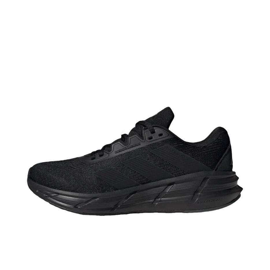 推荐商品：adidas QUESTAR 3 防滑耐磨 轻便透气 橡胶 舒适百搭 跑鞋 深黑色
