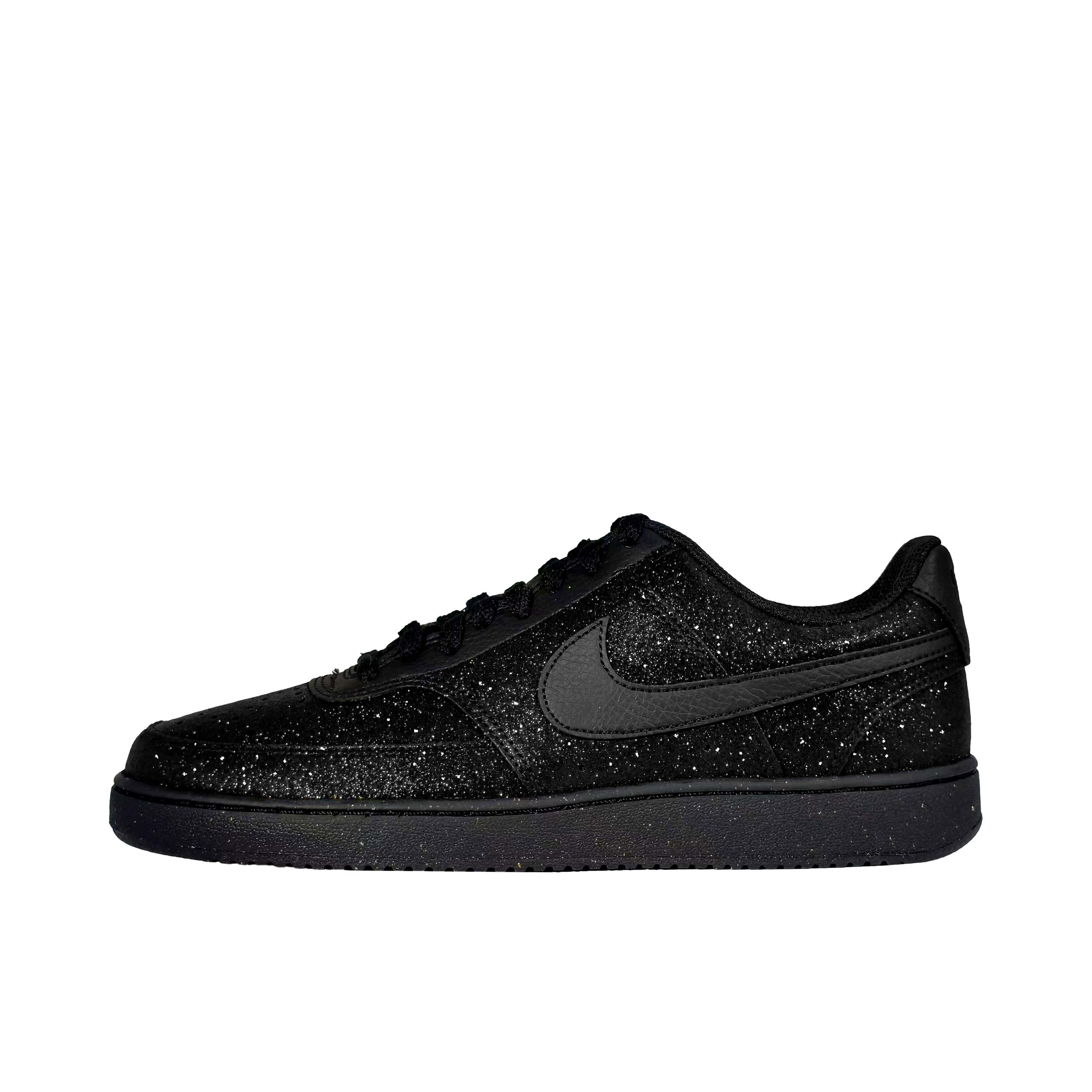 推荐商品：【定制款】 Nike Air Force 1 板鞋 防滑减震耐磨低帮增高 黑满天星 1.0